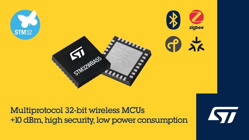 STMICROELECTRONICS REVEALS HIGH-PERFORMANCE, STATE-OF-THE-ART WIRELESS MICROCONTROLLERS